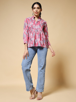 veshh Casual Printed Women Multicolor Top