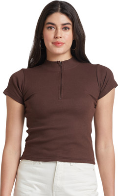 Roama Casual Self Design Women White Top