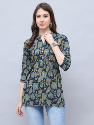 Rajnandini Casual Printed Women Multicolor Top