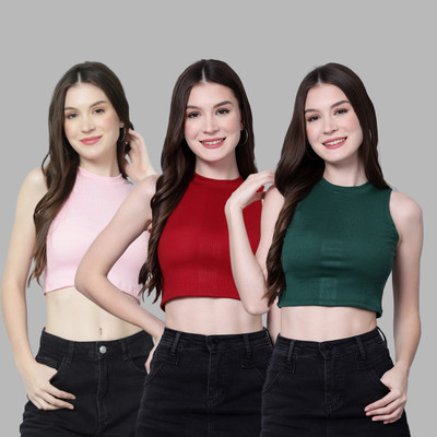 UNFLD Casual Solid Women Multicolor Top