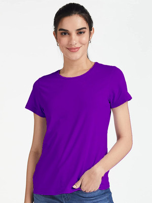 COLOR CAPITAL Casual Solid Women Purple Top