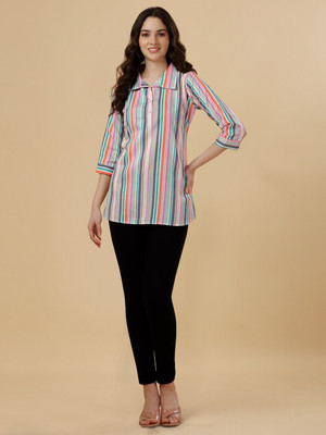 GUFRINA Casual Printed Women Multicolor Top