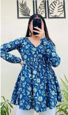 lovista Casual Printed Women Blue Top