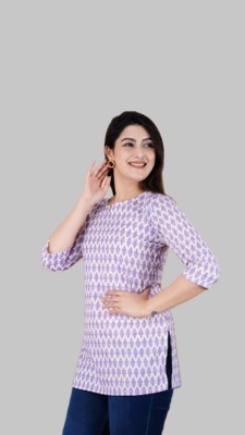 MG FASHION Casual Printed Women Purple Top