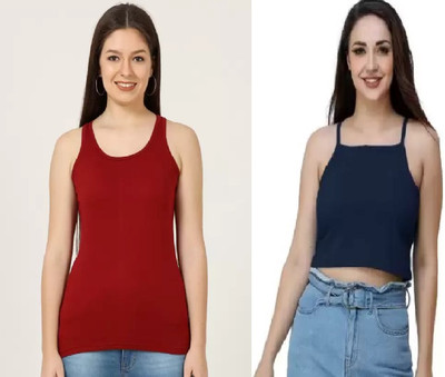 RYTE STYLE Casual Solid Women Black Top