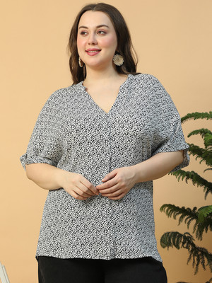 OXOLLOXO Casual Printed Women White Top