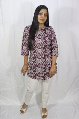 RBTP Casual Printed Women Purple Top