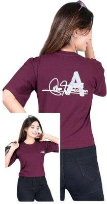 MRGINFRABUILD Casual Solid, Printed Women Grey Top