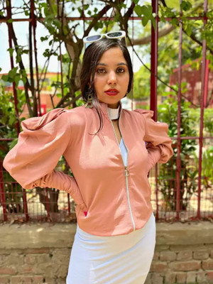 TANDUL Casual Solid Women Pink Top