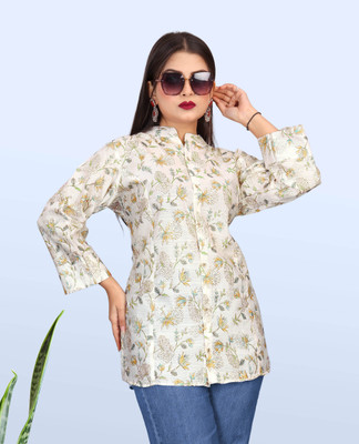 HouseOfCommon Party Floral Print Women Multicolor Top
