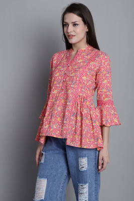 RolyPoly Casual Printed Women Pink Top