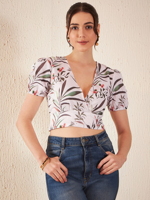 DENNISON Casual Printed Women White Top