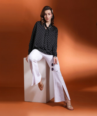 Globus Formal Printed Women Black Top
