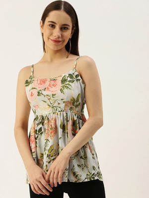 IQRRAR Casual Printed Women Multicolor Top