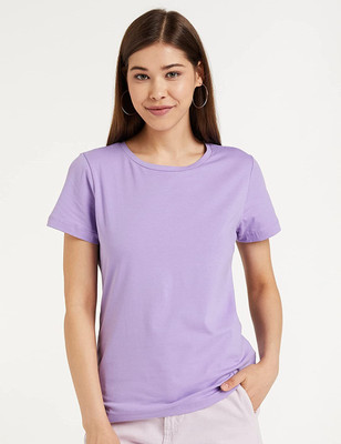 COLOR CAPITAL Casual Solid Women Purple Top