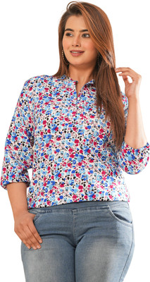 VSUNDRA Party Solid Women Red Top