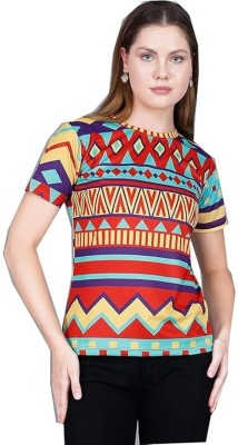 SCOCOS Formal Printed Women Multicolor Top