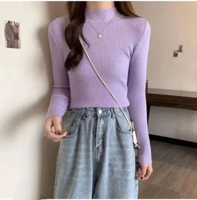 Trend For You Casual Solid Women Purple Top