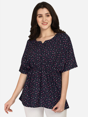 Ghunawali Casual Printed Women Multicolor Top