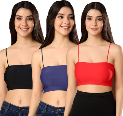 Paavki Casual Solid Women Black, Dark Blue, Red Top