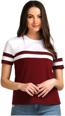 TUSI Casual Color Block Women Multicolor Top