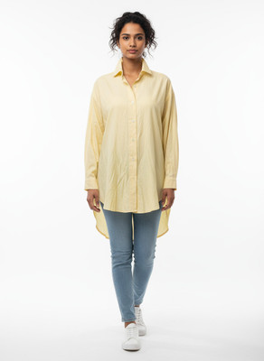 ShopArora Casual Solid Women Yellow Top