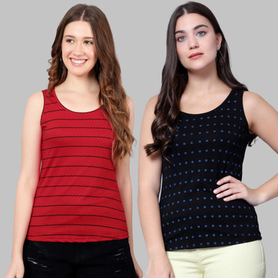DIAZ Casual Printed Women Multicolor Top