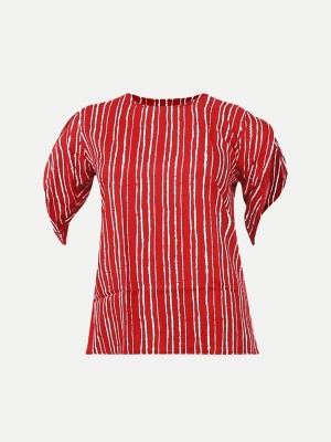 radprix Casual Striped Women Red, White Top
