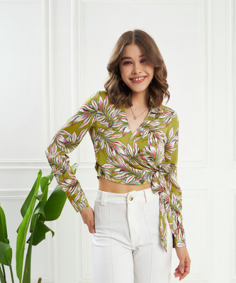 KASSUALLY Casual Printed Women Multicolor Top