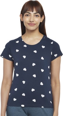 Dreamz by Pantaloons Casual Printed Women Dark Blue Top