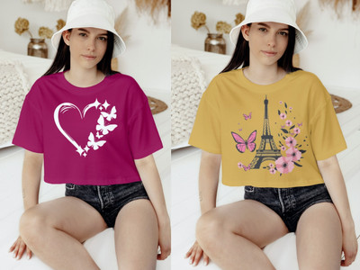 Agniknitfashion Casual Printed Women Multicolor Top