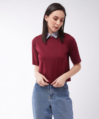 CHEMISTRY Casual Solid Women Multicolor Top