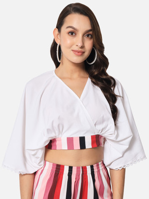 OTIRA Party Solid Women White Top