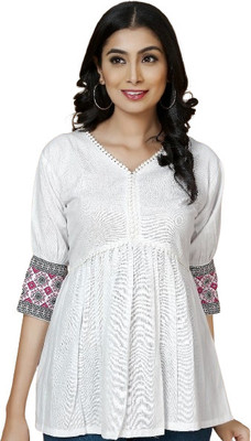 Manya Creation Casual Printed Women Multicolor Top