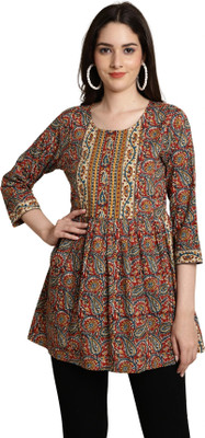 Rajnandini Casual Printed Women Multicolor Top