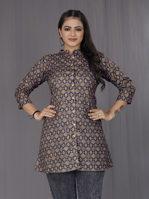 Indian Fashionista Casual Printed Women Multicolor Top