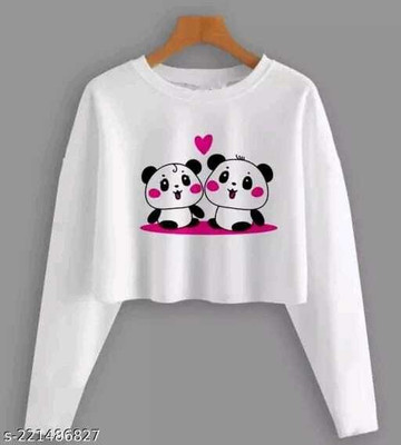 PALTANSTORE Casual Printed Women White Top