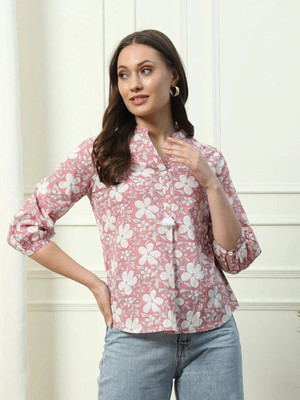 FIORRA Party Printed Women Pink Top