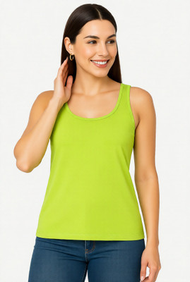 Blueribon Casual Solid Women Light Green Top