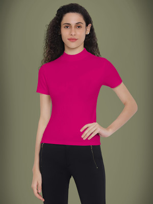 Kashonaa Casual Self Design Women Pink Top