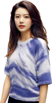 Madhave Casual Solid, Ombre Women Purple Top