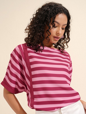 Tokyo Talkies Casual Printed Women Multicolor Top