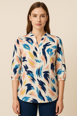 GLENZI Casual Printed Women Multicolor Top