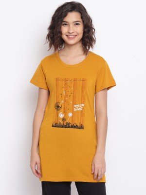 Duchess Casual Printed Women Yellow Top