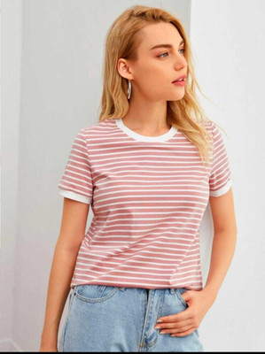 Dream Beauty Fashion Casual Striped Women Multicolor Top