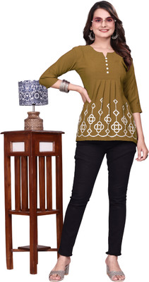 SWARA ART Casual Printed Women Multicolor Top
