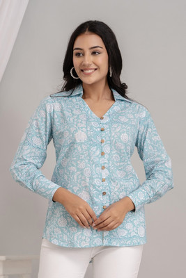 Kohsh Casual Printed Women Blue Top
