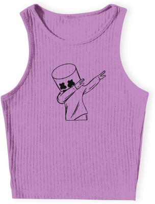 TeeWink Casual Printed Women Purple Top
