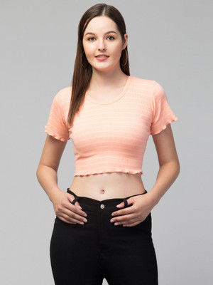 Topster Casual Striped Women Pink Top