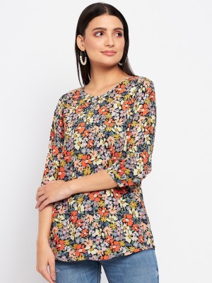 DUKE Casual Printed Women Multicolor Top